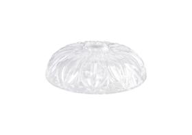 D0622  Gilda Dish 20cm Leaf Patterned Glass Shade Clear